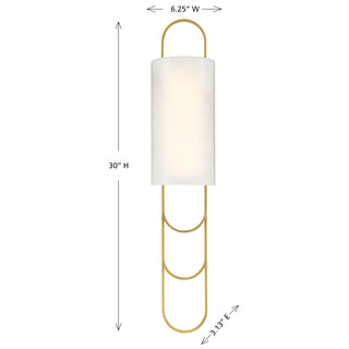 Tartine 1-Light LED Wall Sconce in Warm Brass