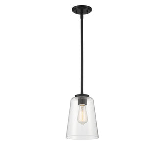 Calhoun 1-Light Pendant in Matte Black