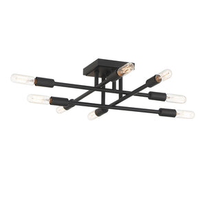 Lyrique 8-Light Ceiling Light in Matte Black