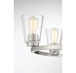 Calhoun 5-Light Chandelier in Satin Nickel