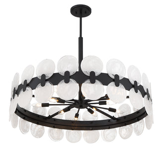 Boca 10-Light Chandelier in Matte Black