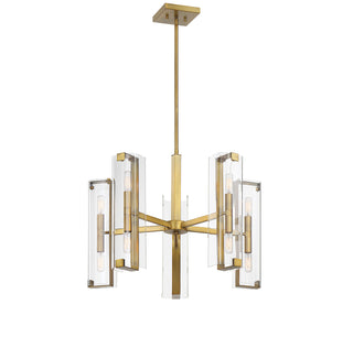 Winfield 10-Light Chandelier in Warm Brass