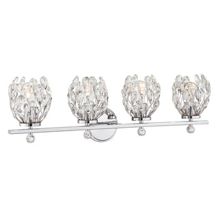 Moreno 4-Light Bathroom Vanity Light in Chrome