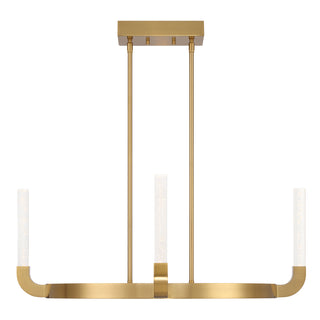 Del Mar 4-Light LED Chandelier in Warm Brass by Breegan Jane