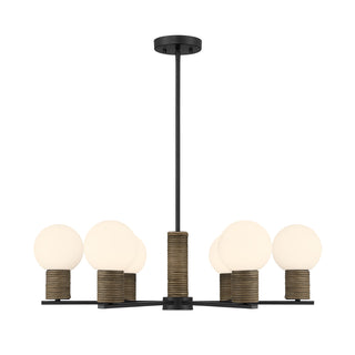Jarrell 6-Light Chandelier in Matte Black