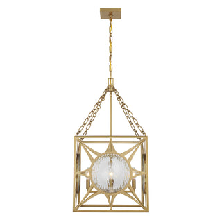 Balfour 4-Light Pendant in Warm Brass