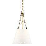 Austin 4-Light Pendant in Warm Brass