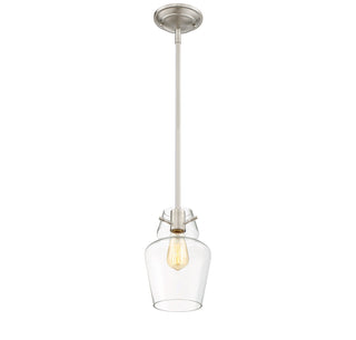 Vintage 1-Light Mini-Pendant in Satin Nickel