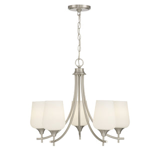 Octave 5-Light Chandelier in Satin Nickel