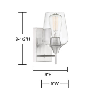 Octave 1-Light Wall Sconce in Satin Nickel