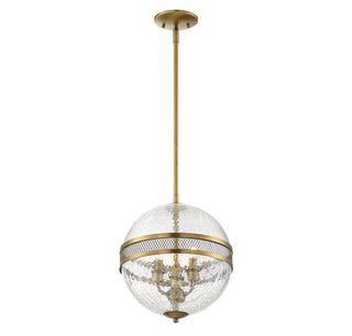 Stirling 3-Light Pendant in Warm Brass