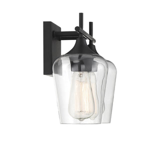 Octave 2-Light Bathroom Vanity Light in Black