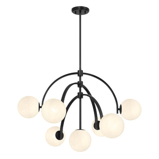 Marias 7-Light Chandelier in Matte Black