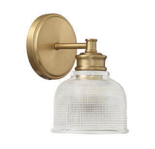 1-Light Wall Sconce in Natural Brass