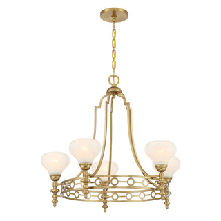 Allston 5-Light Chandelier in Warm Brass