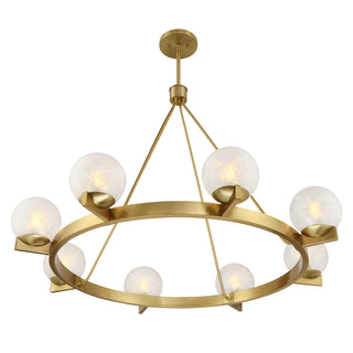 Darien 8-Light Chandelier in Warm Brass