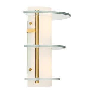 Newell 2-Light Wall Sconce in Warm Brass