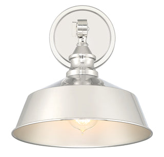 1-Light Wall Sconce in Polished Nickel