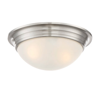 2-Light Ceiling Light in Satin Nickel