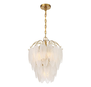 Boa 5-Light Chandelier in Warm Brass by Breegan Jane