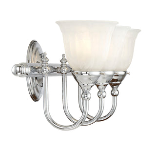 Brunswick 3-Light Bathroom Vanity Light in Chrome