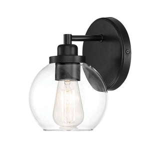 Carson 1-Light Wall Sconce in Matte Black
