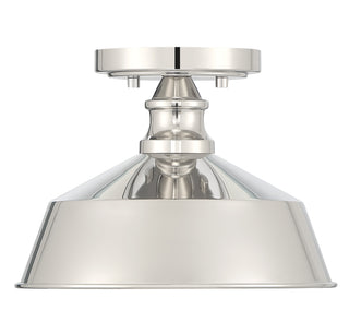 1-Light Ceiling Light in Polished Nickel