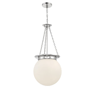 Manor 3-Light Pendant in Polished Nickel