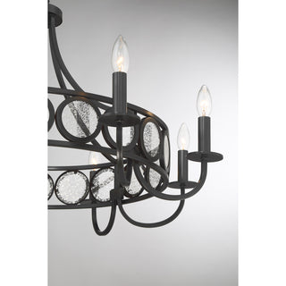 Hearst 8-Light Chandelier in Black Tourmaline