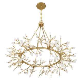 Once 8-Light Chandelier in Spun Gold by Breegan Jane