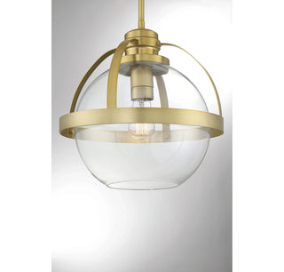 Pendleton 1-Light Pendant in Warm Brass