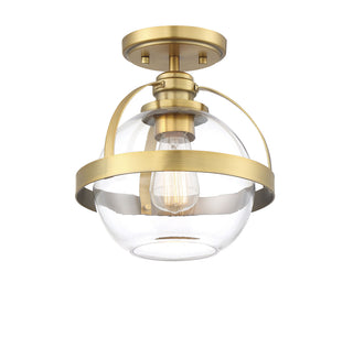 Pendleton 1-Light Ceiling Light in Warm Brass