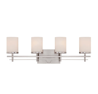 Colton 4-Light Bathroom Vanity Light in Satin Nickel