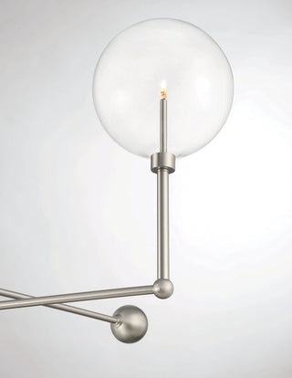 3-Light Chandelier in Brushed Nickel