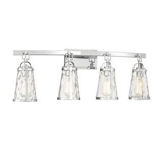 Albany 4-Light Bathroom Vanity Light in Polished Chrome