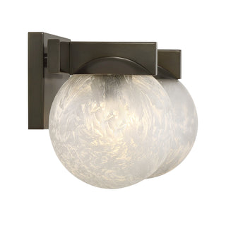 Darien 2-Light Bathroom Vanity Light in Mediterranean Bronze