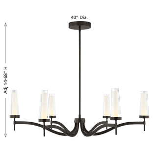 Butler 6-Light Chandelier in Mediterranean Bronze