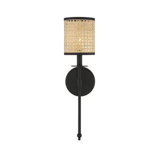 Jaylar 1-Light Wall Sconce in Matte Black