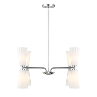 8-Light Chandelier in Chrome
