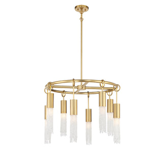 Chelsea 8-Light Chandelier in Warm Brass