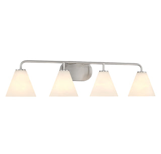 Blair 4-Light Bathroom Vanity Light in Satin Nickel