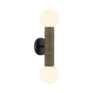 Jarrell 2-Light Wall Sconce in Matte Black