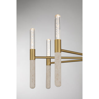 Linden 8-Light Chandelier in Warm Brass