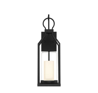 Hamilton 1-Light Outdoor Wall Lantern in Matte Black