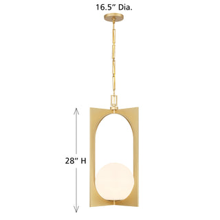 Harding 1-Light Pendant in Spun Gold