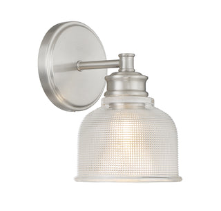 1-Light Wall Sconce in Brushed Nickel
