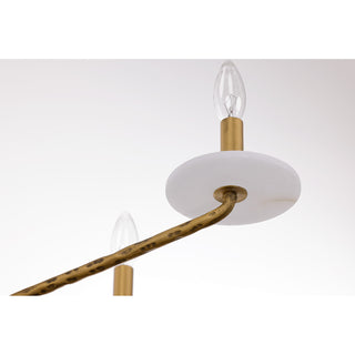 Judi 8-Light Chandelier in Distressed Gold by Breegan Jane