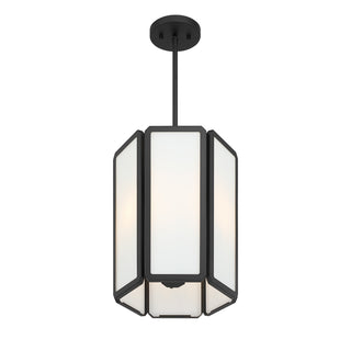 Leeds 3-Light Pendant in Matte Black