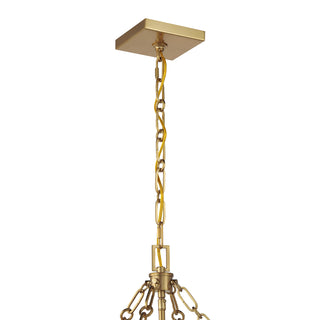 Balfour 4-Light Pendant in Warm Brass
