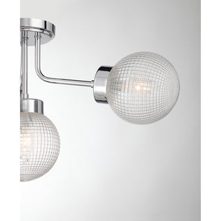 Coral 4-Light Semi-Flush in Chrome